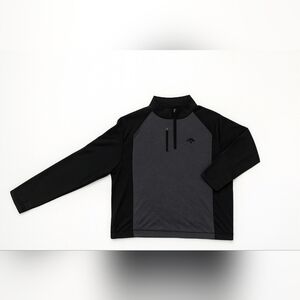 Callaway Men’s Quarter-Zip Golf Pullover – Black & Gray – XXL